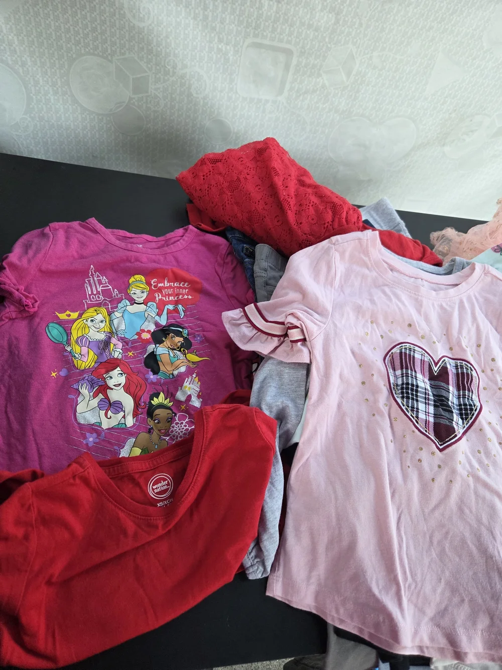 Girls Mixed Clothing Bundle with 10 Shirts ,3 skirts ,Pants And Shorts